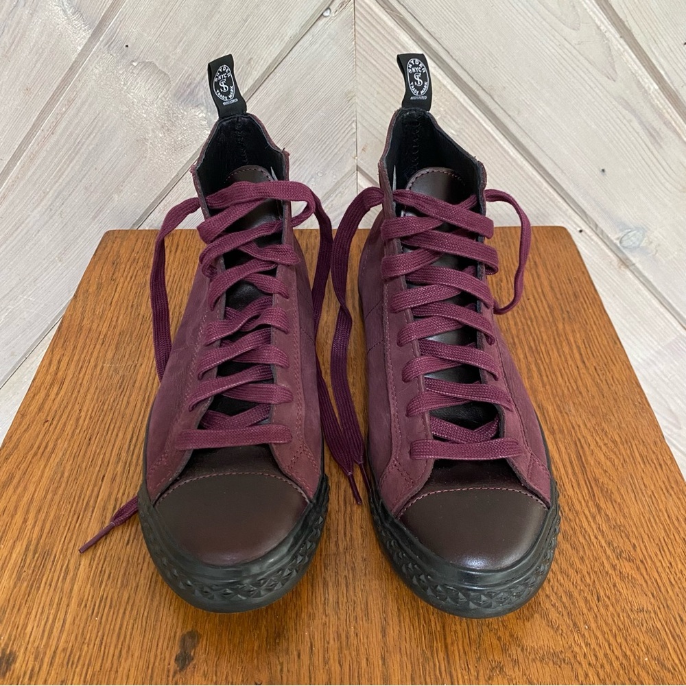 P.F. Flyers Burgundy High-Top Sneakers